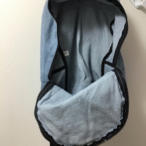 NEW Victoria Secret PINK Large Denim Backpack main image 4